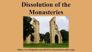 Dissolution of the Monasteries