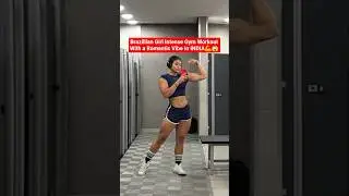 BRAZILIAN GIRL INTENSE GYM WORKOUT WITH A ROMANTIC VIBE IN INDIA💪❤️ #dailyvlogs #memes #gym