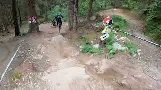Val di sole Shakedown on Flow￼ track with the tram. #samblenkinsop￼#norcobikes