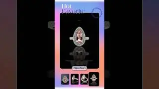 Morganite, Diamond 18K White and Rose Gold Ring