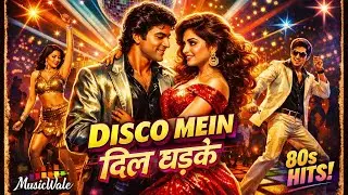 Disco Mein Dil Dhadke | 80s Bollywood Style Disco Song | Retro Hindi Dance Track