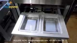 Semi automatic tray sealer , food tray sealing machine