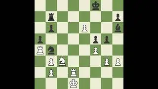 Sacrifices and Checkmate! French Defense: Exchange Variation #frenchdefense #chessgame #chess