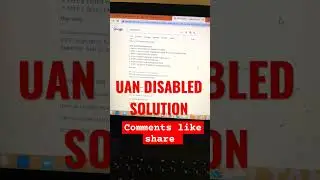 uan disable solution #epfo #pf #reach #youtubeshorts #shorts #viral #uan #eps #epto #like #video