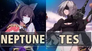 GBVSR:🔥Neptune (Nier) Vs Tes (2B)🔥| High Level Gameplay.