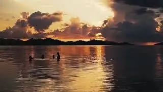 PORT BARTON, Palawan.  beautiful sunset at Prince John resort.