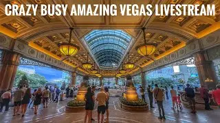 Vegas LIVESTREAM - Walking the Strip and it&rsquo;s MONSOON Season&hellip; 😮😯 1080p 60fps Stream