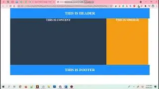 simple page layout with the help of html5 and css3
