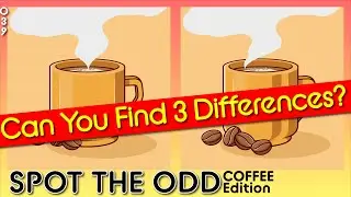 Cute Coffee cute coffee | Game 39 | Find 3 Differences | spot the odd