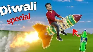 Sprite Bottle Rocket 💥 | Diwali Special Water Rocket Ride 😱 | Funny Experiment 2025