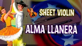 Alma Llanera Violín Tutorial / tutorial de violin / Tab Tutorial / Sheet Music violín / tabs