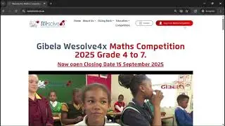 How to write Gibela Wesolve4x Maths Competition on your desktop/laptop
