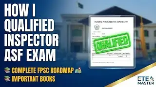How I Qualified ASF Inspector with 84 Marks | Real Strategy for Screening MCQs 2026 | ETEA Master |