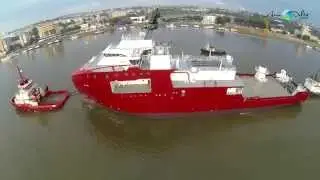 Ship N801 towed by BB Power Tug