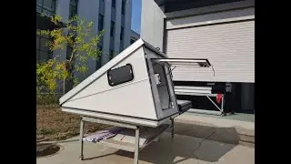 P-Show Budget Wedge Rooftop Tent | Affordable FRP Hard Shell Camper