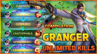Granger Unlimited Kills Compilation | NO MERCY! Granger Brutal Kills Satisfying Moments ~ MLBB