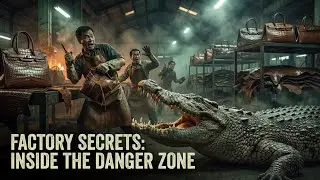 How Luxury Goods Made|Inside the Crocodile Factory#crocodileleather#luxuryfactory#industrialprocess 