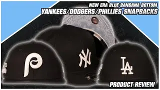 Blue Bandana Bottoms Side Patch 9Fifty Snapback | Yankees Phillies Dodgers Icy Blue Bandana Bottom