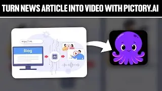 How To Turn News Article Into Video With Pictory AI 2025! (Full Tutorial)