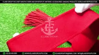Military Sergeant Cadets Guards Red Shoulder, Army Scarlet Shoulder Sash, Scarlet Red Infantry