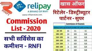rnfi commission chart 2021 | rnfi distributor and retailer commission | relipay commission chart