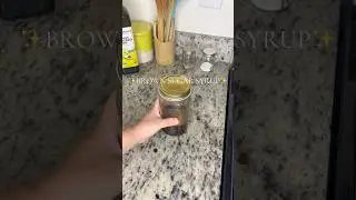 Starbucks copycat of brown sugar syrup #brownsugarsyrup #starbucksrecipe #coffeetok #coffeesyrup