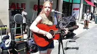 (Give Me Love) with Sarah Fitzsimon on Grafton Street [Ed Sheeran] cover.