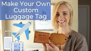 Proofgrade Leather Luggage Tag on Glowforge