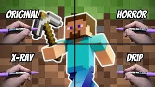 Drawing Steve from Minecraft in 4 Amazing Styles!