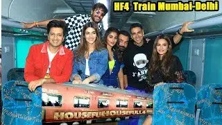 AkshayRiteshBobby N Chunky Panday's FAADU MA$T! on Housefull 4 Express Sp.Train Mumbai to Delhi