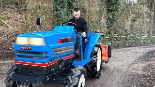 ISEKI TA227 4WD Compact Tractor & New 4ft Flail Mower