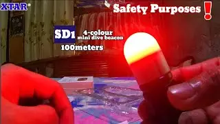 SUBUKAN MO ITO!? XTAR SD1 4-COLOUR MINI DIVE BEACON/PRODUCT REVIEW UNDERWATER 100M