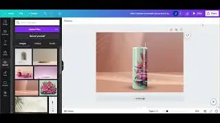 How To Rotate Tumbler DESIGN In Canva - Animated Tumbler Canva