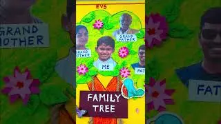 DIY family tree project for school// Family Tree 🌲 #schoollife #schoolproject #diyprojects