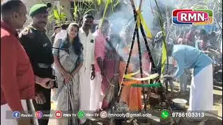 குன்னூரில் ராணுவ வீரர்கள் கொண்டாடிய பொங்கல் திருவிழா பக்தி பஜனையுடன் கொண்டாட்டம்...