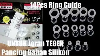 14Pcs UNBOXING Ring Guide  Rp.35.000 untuk Joran Pancing Tegek Bahan Silikon