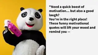 The Funniest Motivational Video You'll Ever Watch