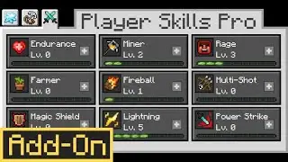Player Skills Pro Add-On | Minecraft Marketplace | Showcase