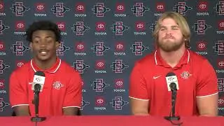SDSU FOOTBALL: CHRISTIAN WASHINGTON & SAM BENJAMIN PREVIEW NEW MEXICO
