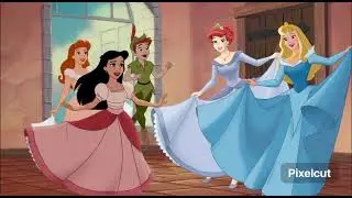 Peter Pan Meets Melody Darling Ariel and Aurora.