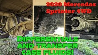 Changing fluids in a 2020 Mercedes Sprinter - differentials and transfer case [SERVICE B]