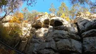 Walking in Luxembourg from the rock Perekop to the point of view Trooskneppchen in Echternach Part 1