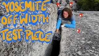 Wide climbing in Yosemite