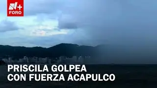 Tormenta tropical Priscilla provoca lluvias y niebla espesa en Acapulco, Guerrero - Las Noticias