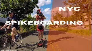 Enrique Cubillo SpikeBoarding  NYC, East Coast Greenway