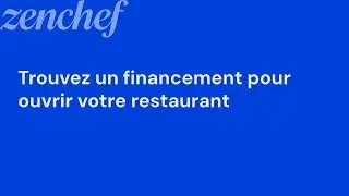 Trouver un financement pour son restaurant