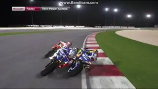 MotoGP15 2017 Rossi in Losail Qatar simulation level forza vale