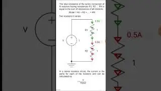 Resistors in series, what happens when resistors are connected in series, #resistor #electrical