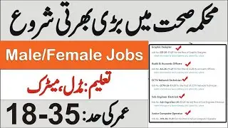 Primary and Secondary Healthcare Jobs | Latest Jobs in Pakistan 2021