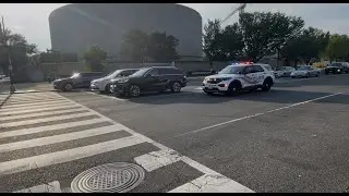 DC Police Responding Code 3 And A Police Convoy
